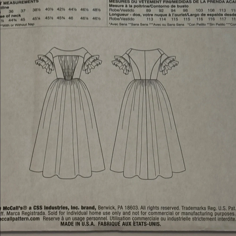 McCall's M7988 costume pattern Angela Clayton Victorian Dress Cosplay